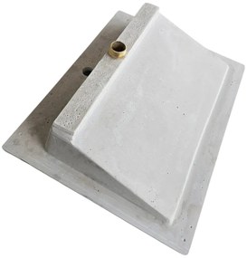 Lavoar(chiuveta) baie compozit granit, cu sifon ascuns, HouseXL LuxMarble, 71x47 cm, montaj pe blat sau masca, antibacterian, aspect marmurat