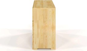Comodă lemn masiv TerraCraft Pin 2+2 Sertare, 120 × 45 × 81 cm - Natural