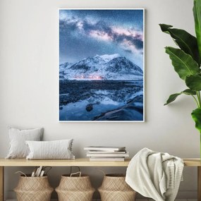 Poster - Munte sub cerul cu stele (A4)