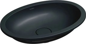 Lavoar sub blat Omnires Shell M+ finisaj negru lava mat 55 cm