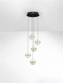 Lustra cu 5 Pendule LED stil modern ALAZ