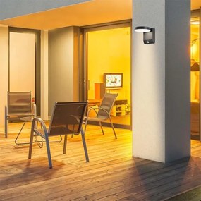 Aplică LED de exterior cu senzor LED/17W/230V 4000K negru