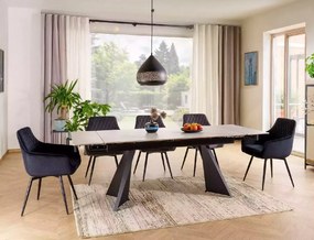 Scaun de sufragerie MARLO VELVET gri