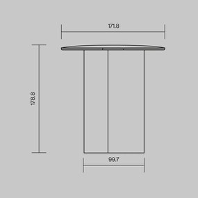 Veioza LED portabila/reincarcabila ASYM bej