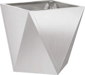 vidaXL Jardinieră Argintiu 30 x 30 x 30 cm Oţel inoxidabil