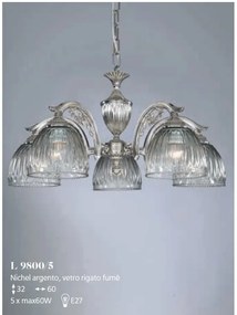 Candelabru cu 5 brate design italian 9800