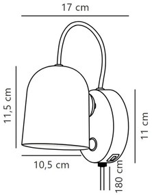 DFTP by Nordlux - Aplica perete ANGLE 1xGU10/25W/230V albă
