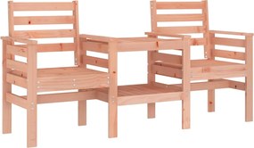 vidaXL Bancă de grădină cu 2 locuri și masă, lemn masiv de douglas