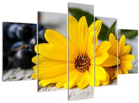 Tablou cu flori galbene (150x105 cm)