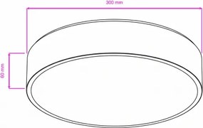 Brilagi - Plafonieră LED pentru baie POOL LED/24W/230V, Ø 30 cm, IP54, neagră
