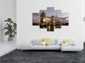 Tablou - Tower Bridge la noapte (150x105 cm)