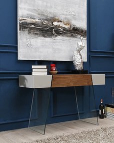 Consola eleganta design LUX Gorgeous, gri perla AC-HC-ST-001