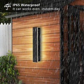 Brilagi - Aplica de exterior LINEAR LED, 8W, 230V, 4000K, IP65, negru