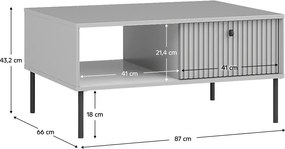Măsuță de conferință ARIS, gri