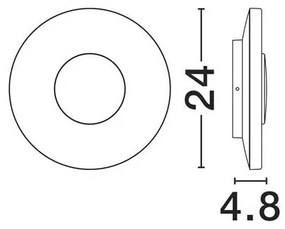 Aplica LED ambientala exterior IP65 Cico alb