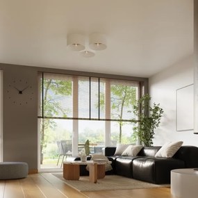 Plafonieră Sollux SL.1393 TELESTO 1xE27/15W/230V alb/bej