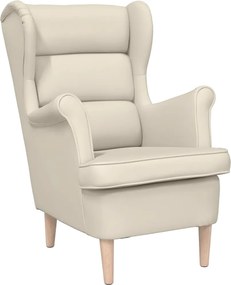 vidaXL Fotoliu, alb, 74x84x100 cm, pânză textil