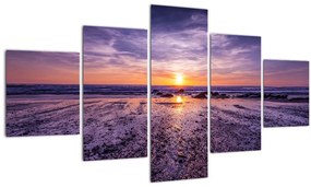 Tablou cu plaja - apus de soare (125x70 cm), în 40 de alte dimensiuni noi