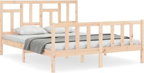 vidaXL Cadru de pat fără saltea, 160x200 cm, lemn masiv pin