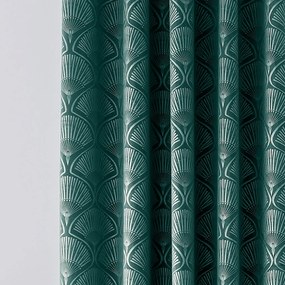 Draperii verde dimout (semi-opace) 2 buc. 229x229 cm Art Deco Pearl – Catherine Lansfield