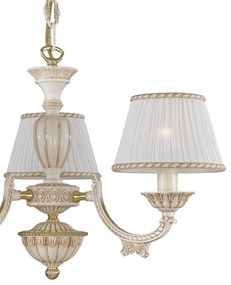 Candelabru cu 3 brate clasic design italian din alama 9660 RA-L. 9660/3