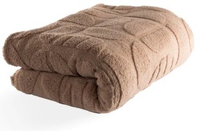 Pătură maro din micropluș/cocolino 150x200 cm Rena – Tiseco Home Studio