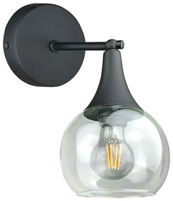 Aplică STAR 1xE27/60W/230V negru/transparent