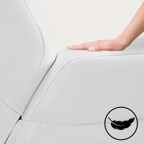 Șezlong LONDON, 186×55×89cm, alb Casaria