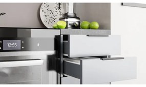 Set bucătărie PEARL, 240 cm, gri