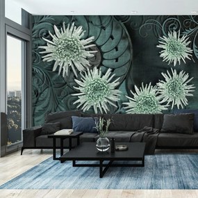 Fototapet - Flori verzi (147x102 cm)