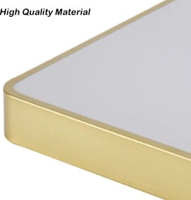 Brilagi-LED Plafonieră reglabilă POOL LED 36W, 230V, 3000-6000K, 40x40 cm, auriu + telecomandă