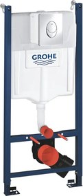 Set rezervor incastrat Grohe Rapid SL cu clapeta cromata Skate Air