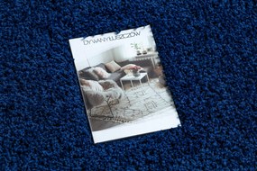 Covor SOFFI shaggy 5cm albastru inchis