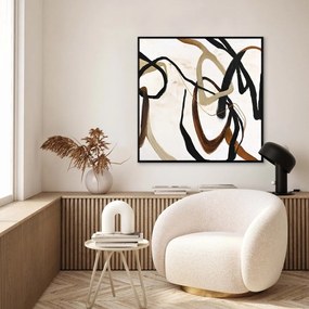 Tablou pictat manual 100x100 cm Once Again – Malerifabrikken