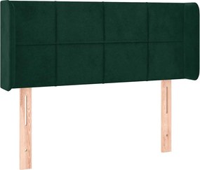 vidaXL Tăblie pat cu aripioare verde închis 83x16x78/88 cm catifea