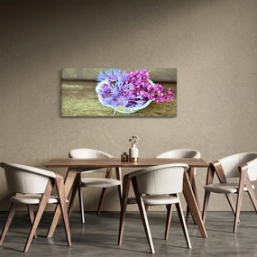 Tablou - plantă violetă (120x50 cm)