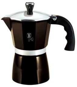 Espressor cafea pentru aragaz (Cafetiera) 6 cesti Metallic Line Shiny Black Edition BerlingerHaus BH 6942
