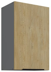 Dulap superior de bucătărie Carminia 45 G-72 1F (stejar cremona + antracit). 1127944