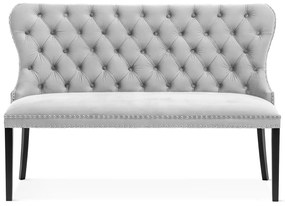 Bancuta tapitata Madame gri – H99 cm