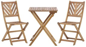 Set pentru grădină TARAN (lemn deschis) (pentru 2 persoane). 1023113