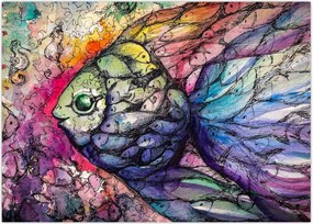 Tablou - Peștișorul colorat (70x50 cm)