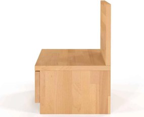 Noptieră lemn masiv natur Kirra Fag, 40 × 35 × 51 cm