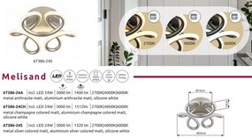 Plafoniera LED CCT MELISAND antracit mat
