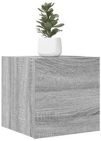 vidaXL Dulapuri TV montaj pe perete, sonoma gri, 30,5x30x30 cm