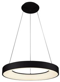 Lustra LED suspendata design circular SANTANA 38 3000K BK