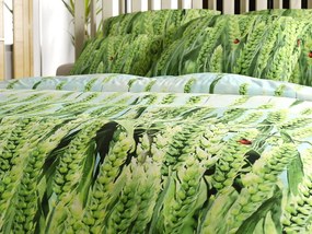 Lenjerie de microfibra POSANA verde Dimensiune lenjerie de pat: 2 buc 70 x 80 cm | 160 x 200 cm