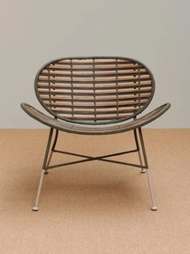 Scaun dining multicolor din rattan Santaï