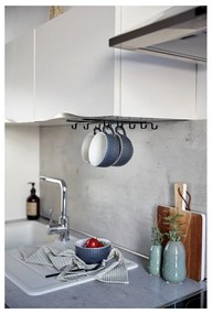 Suport 8 căni metalic pentru raft Wenko, negru