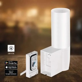 Cameră LED inteligentă de exterior cu sursă de lumină GoSmart LED/12W/230V IP65 Wi-Fi Tuya alb