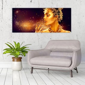 Tablou - Regina de aur (120x50 cm)
